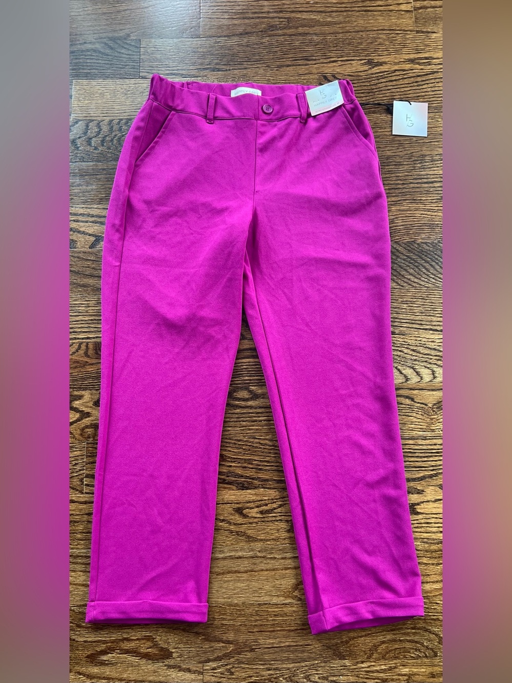 Happily Grey retro straight woman’s pull on pants